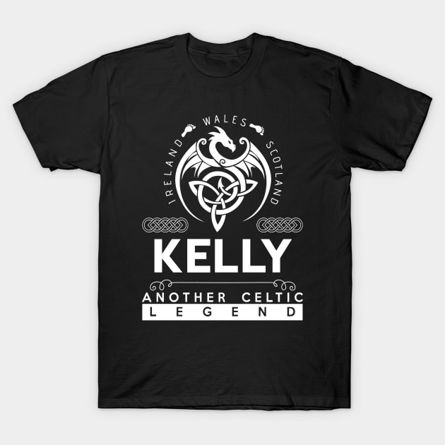 Kelly Name T Shirt - Another Celtic Legend Kelly Dragon Gift Item T-Shirt by harpermargy8920